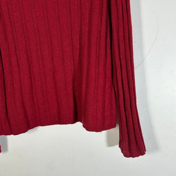 Banana Republic Italian Merino Turtleneck Sweater Womons Medium Red - Picture 8 of 11